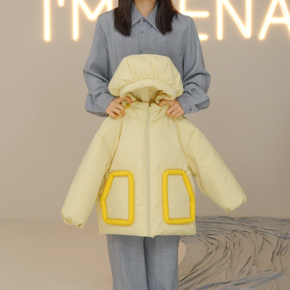 I'm Vena<疏暖>2024女童冬款90白鸭绒羽绒服外套39Y3791