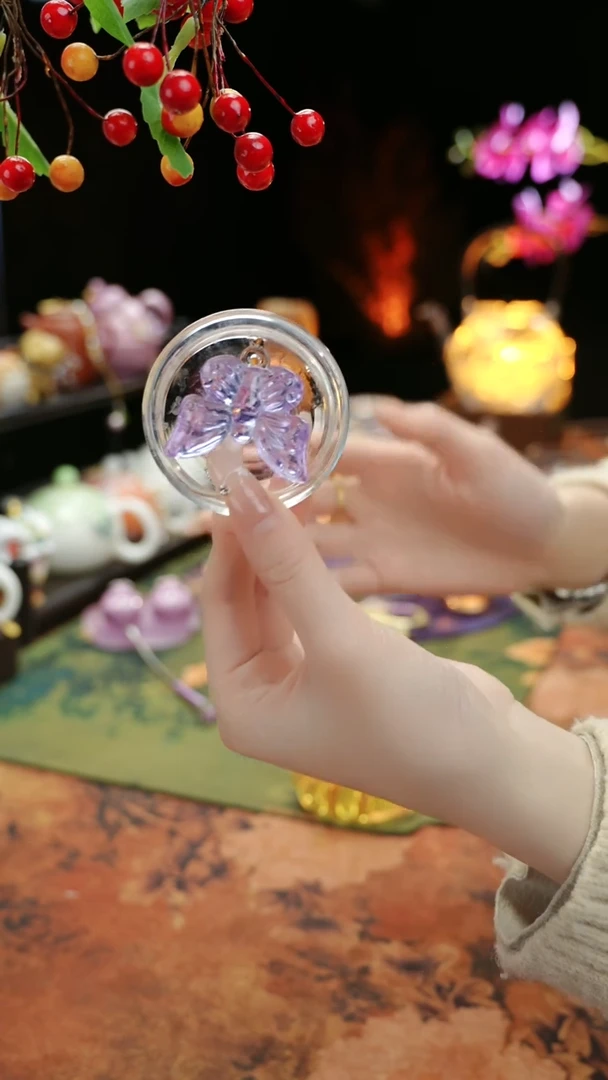 【闪购商品】紫色蝴蝶盖子1个@@@@@@@@