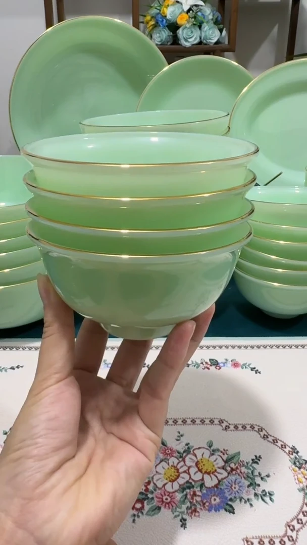 4.5英寸玉瓷碗4个口径11.5厘米