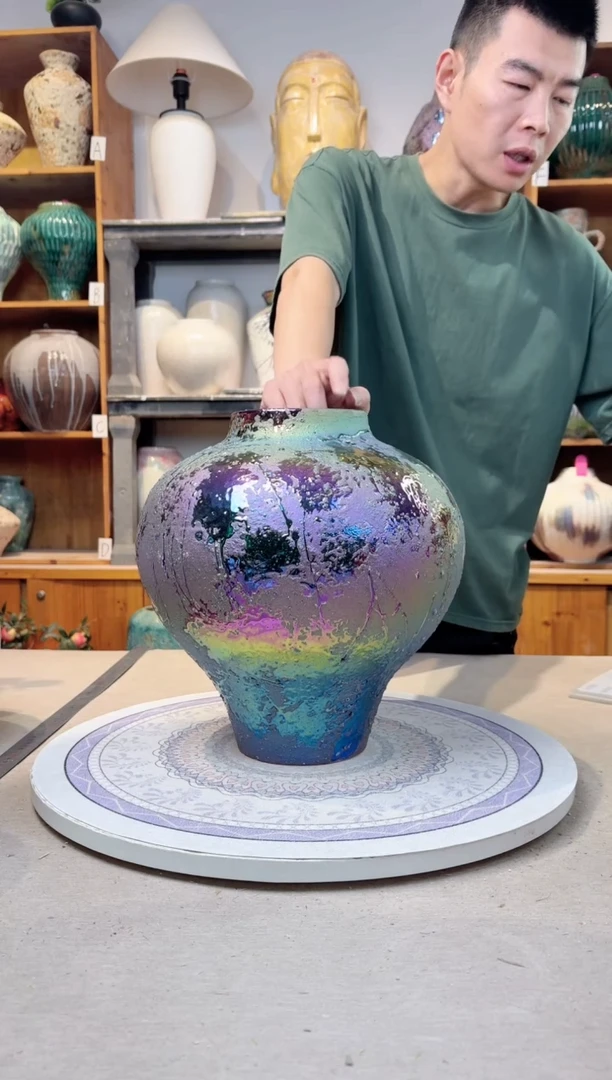 瓶孤品 手工 精品陶瓷花瓶  a665