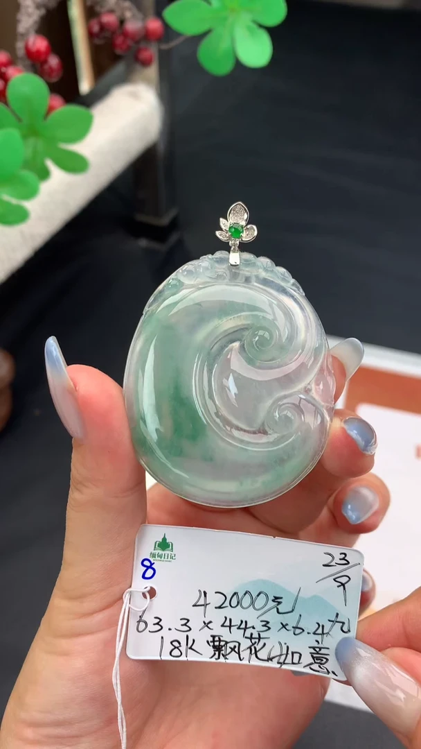 颈饰未镶嵌翡翠自带#送人#，联系客服核对地址~