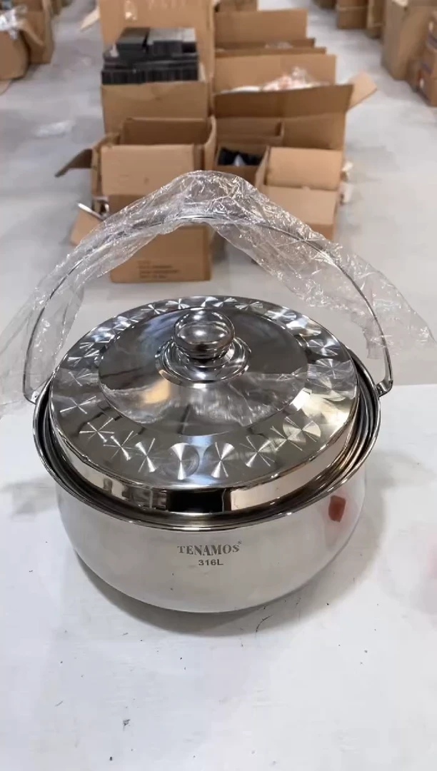 不锈钢TMS不锈钢提梁锅23厘米