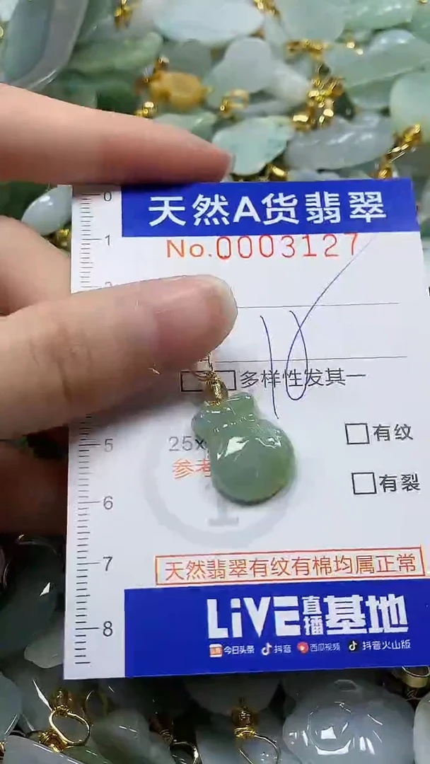 颈饰未镶嵌翡翠纯天然a货翡翠