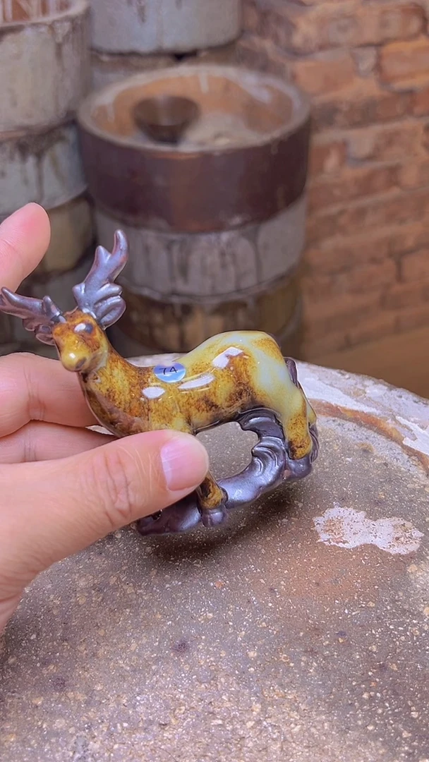 茶盏不**周74建盏茶宠原矿铁胎