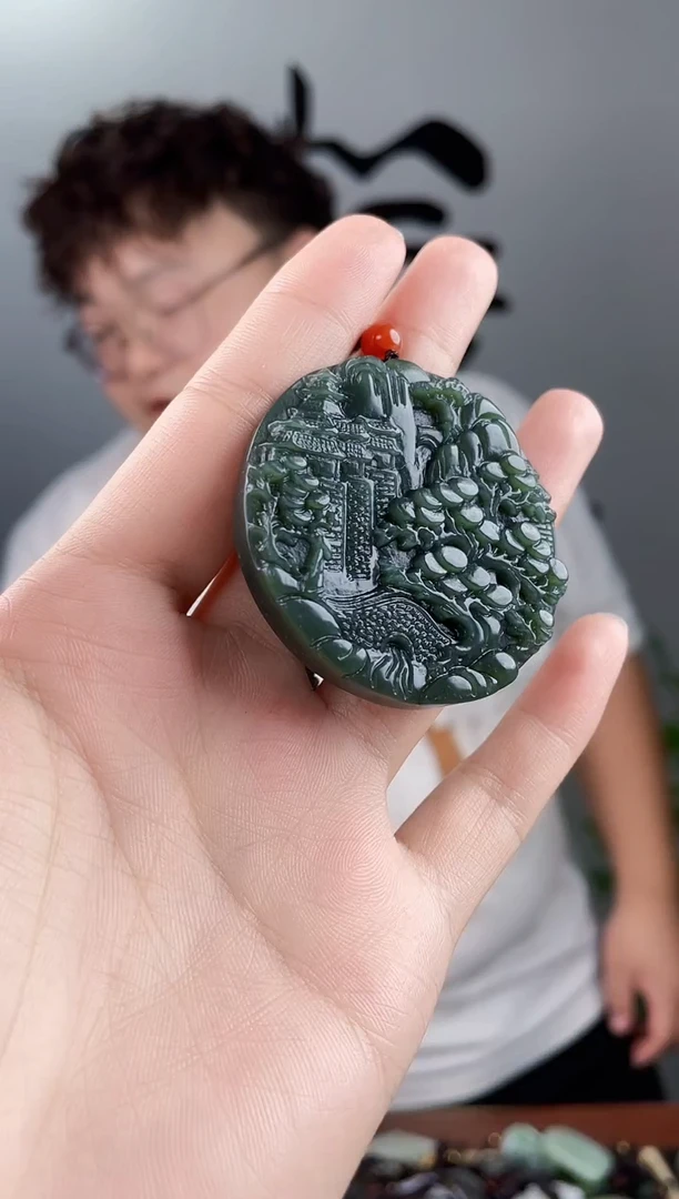 和田玉未镶嵌颈饰拍一发一，多样性发货