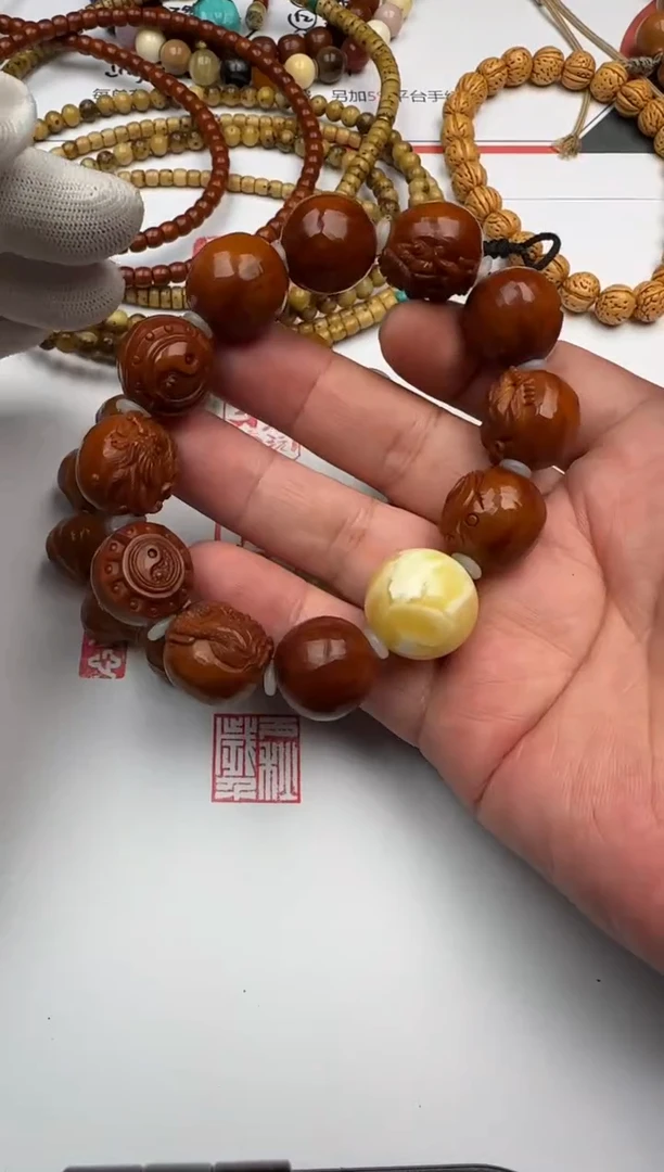 手串橄榄核未镶嵌橄榄核 手串