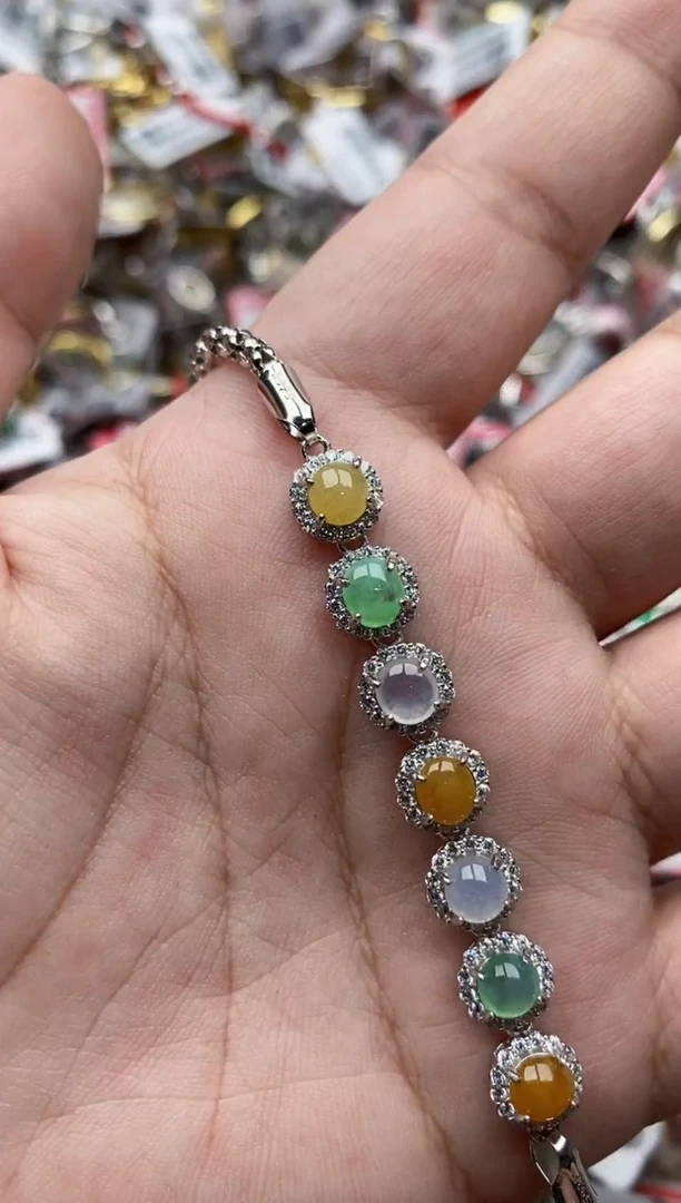 【闪购商品】翡翠戒指银S925镶嵌3333---5