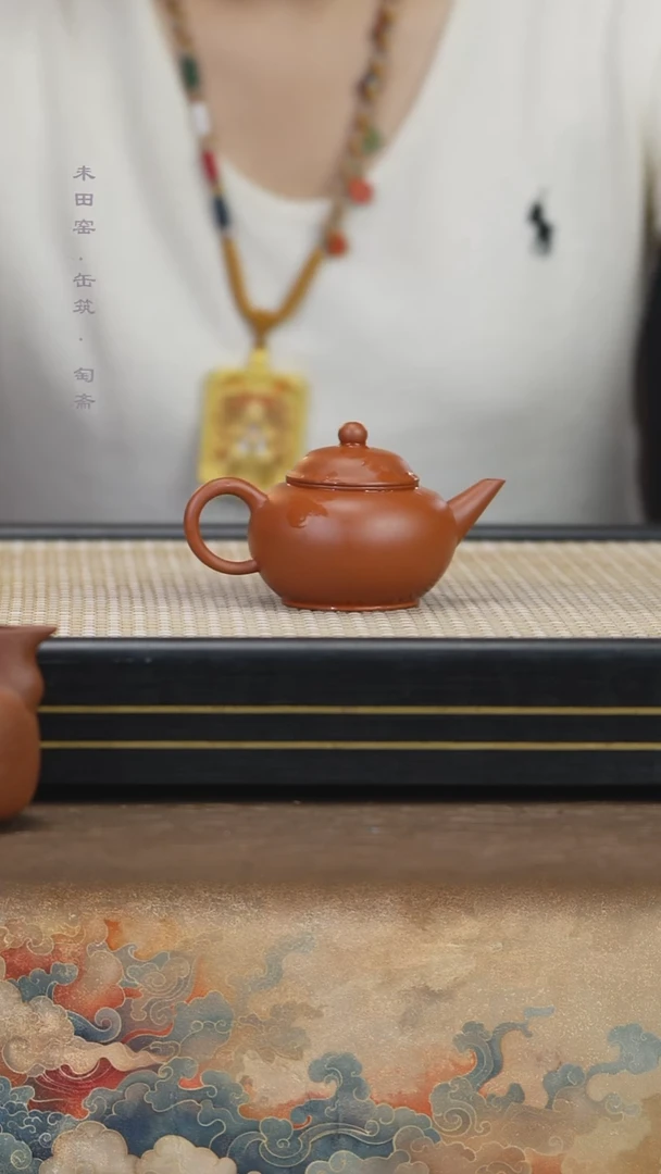 茶壶紫砂朱泥蛋壳水平
