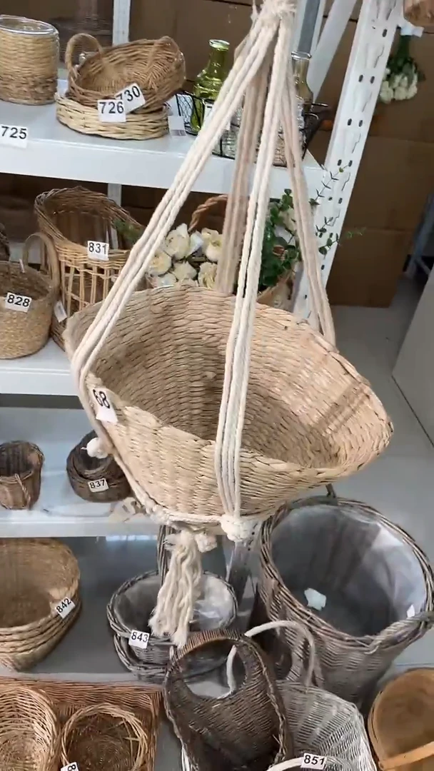 有机玻璃684号绳编篮子111