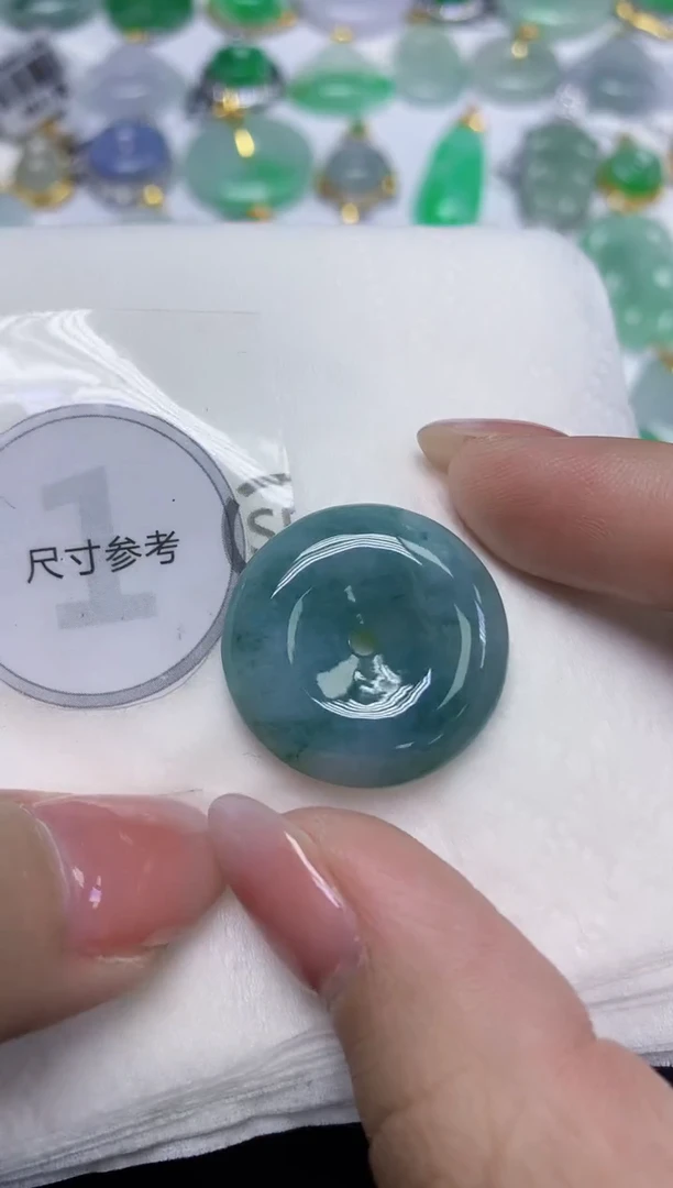 颈饰未镶嵌翡翠天然缅甸翡翠A货百元以上9元证书费自理