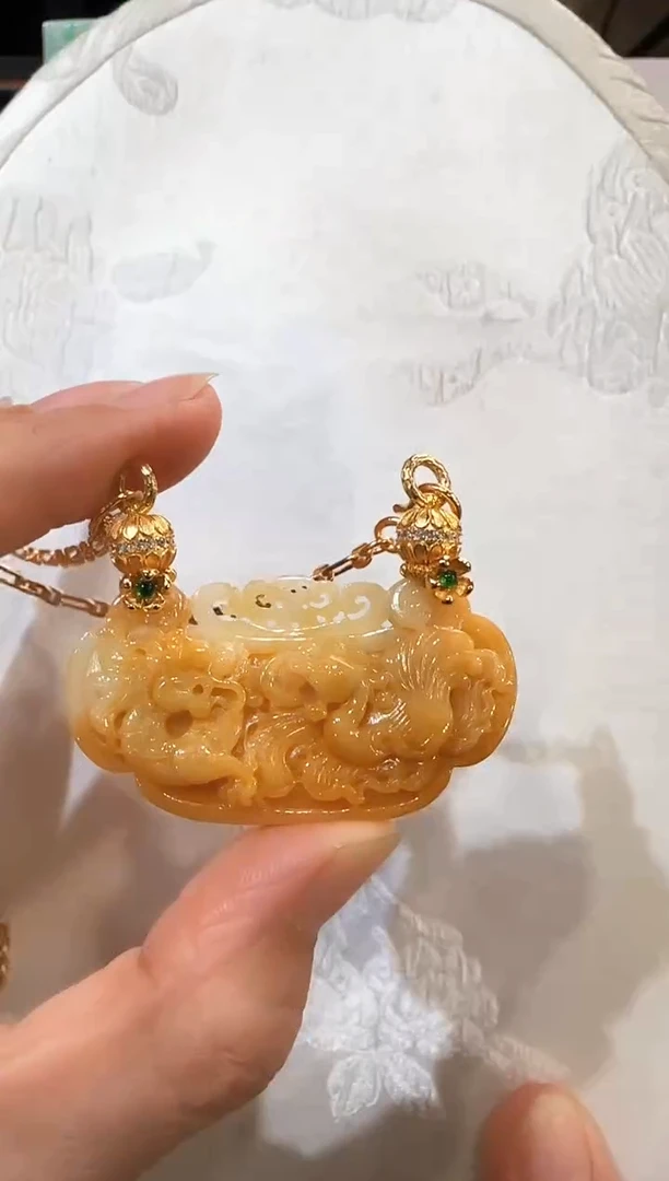 颈饰未镶嵌翡翠国风