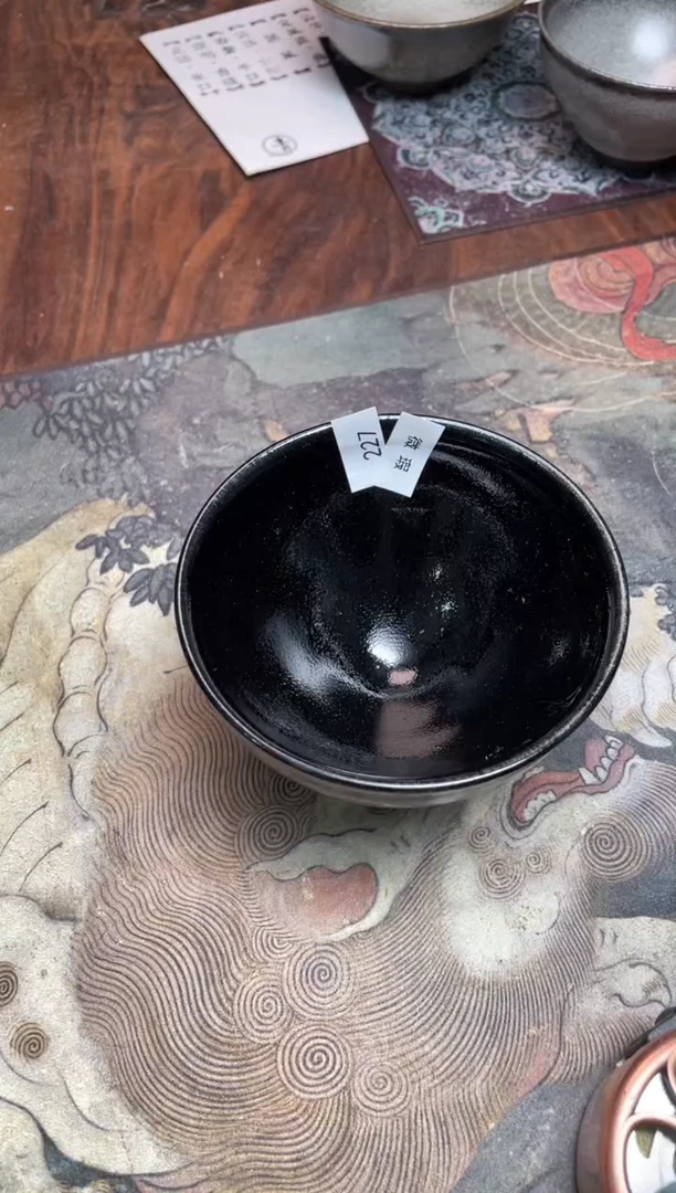 【闪购商品】茶盏227 福临号建盏主人杯（瑕疵介意勿拍）