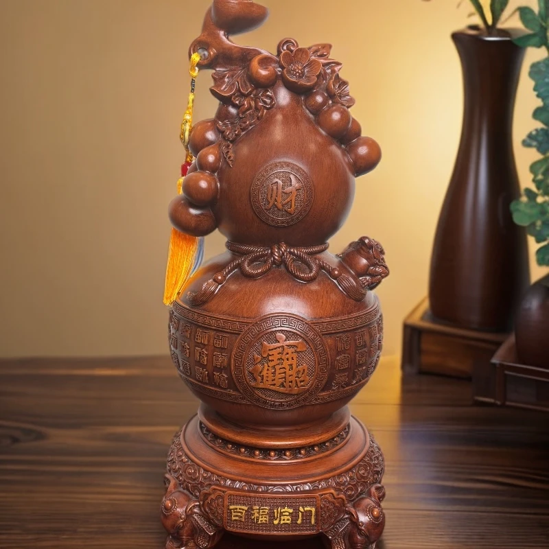 高档大葫芦客厅玄关书房家居办公室乔迁送礼品摆件高42，宽20