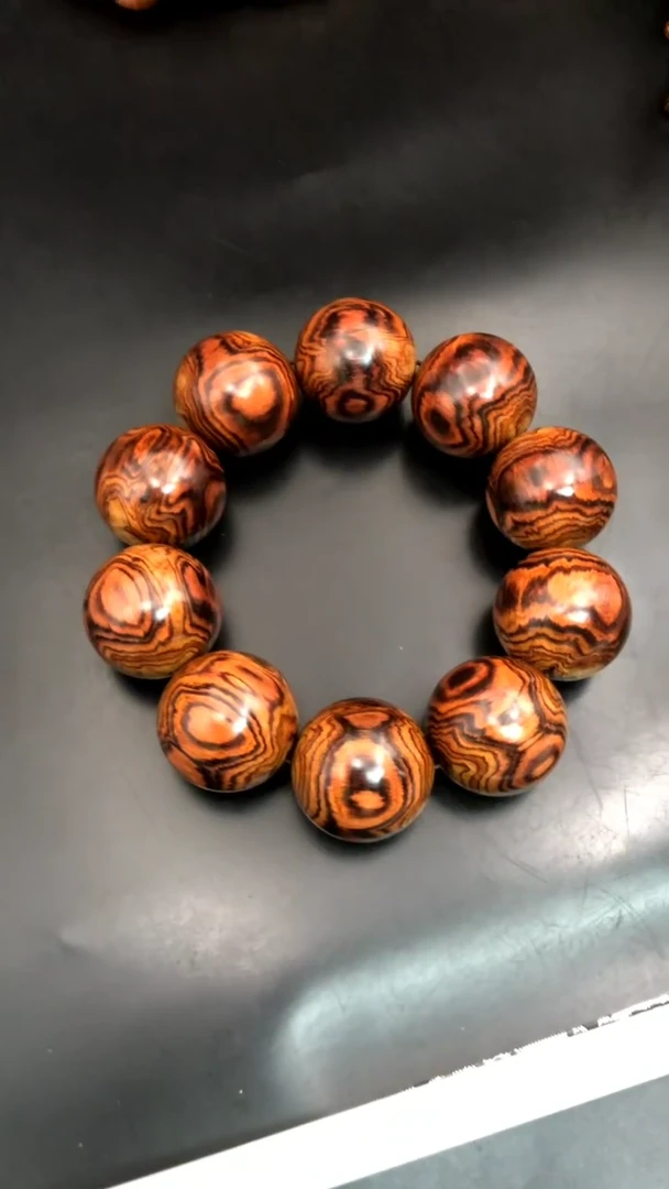 黄花梨/降香黄檀手串/手链海黄野油3.2大豪珠