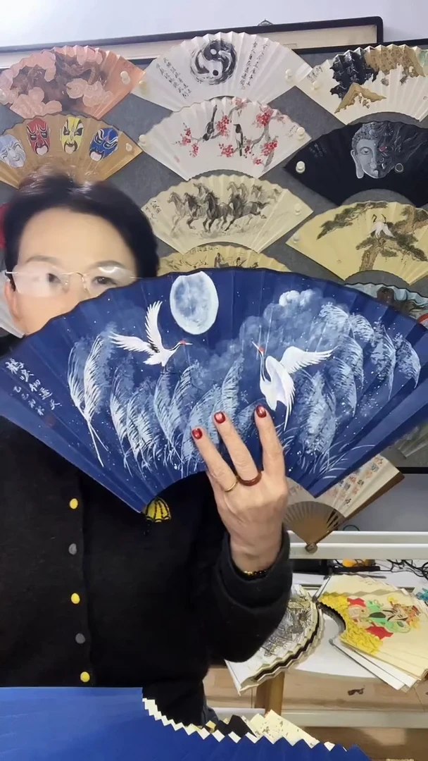 扇子九五寸十八方玉竹折扇