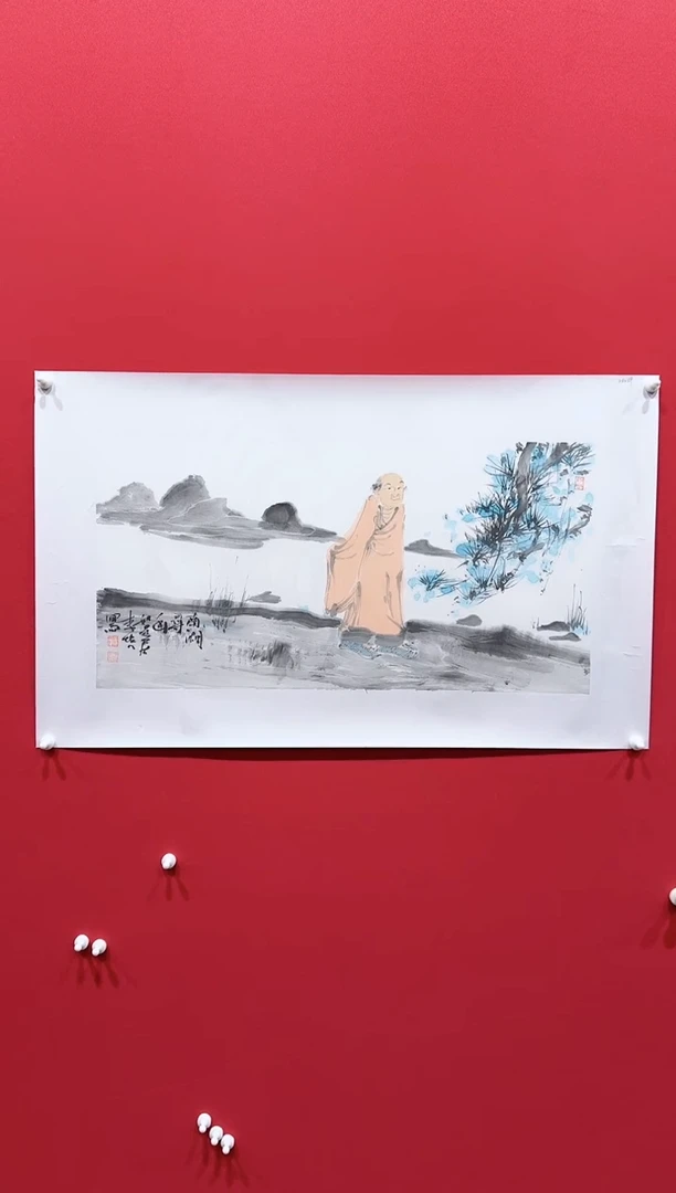 【闪购商品】国画李培34*68.........