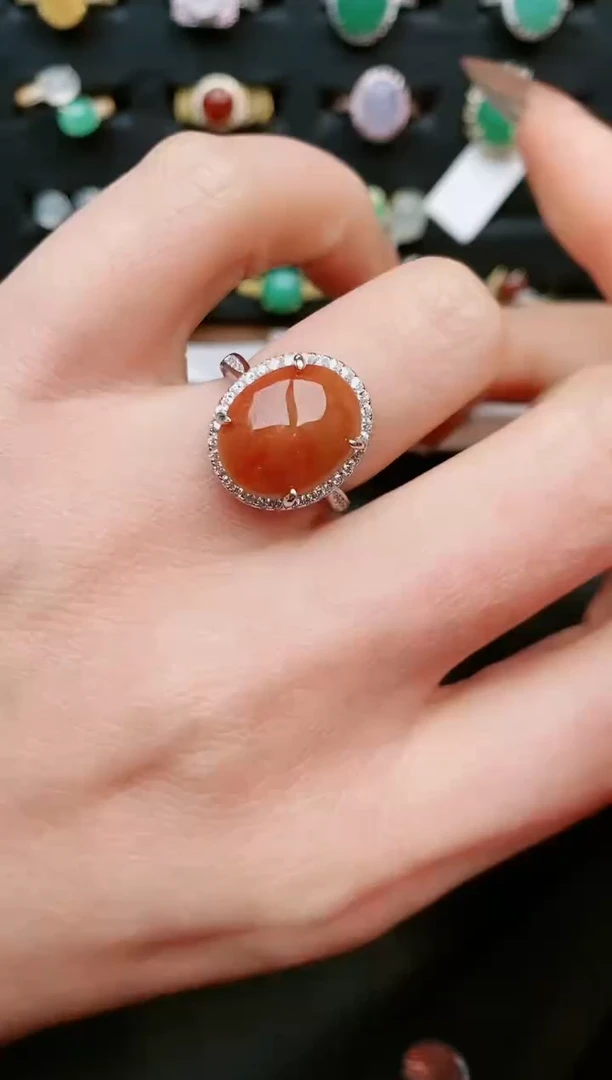 【闪购商品】翡翠戒指银S925镶嵌....