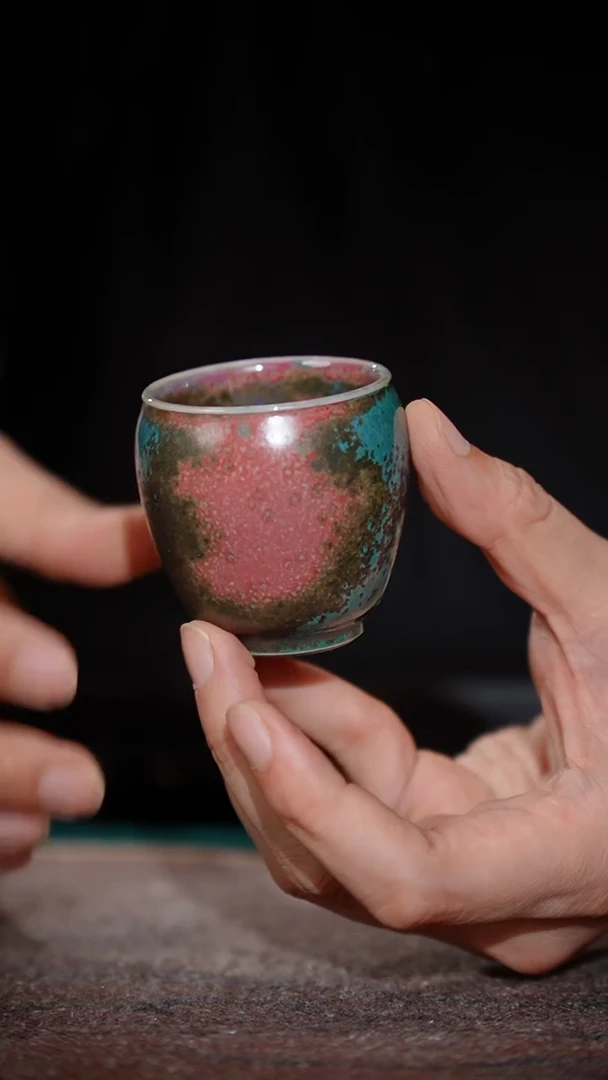 拾**良210-1小缸杯（炉钧釉）
