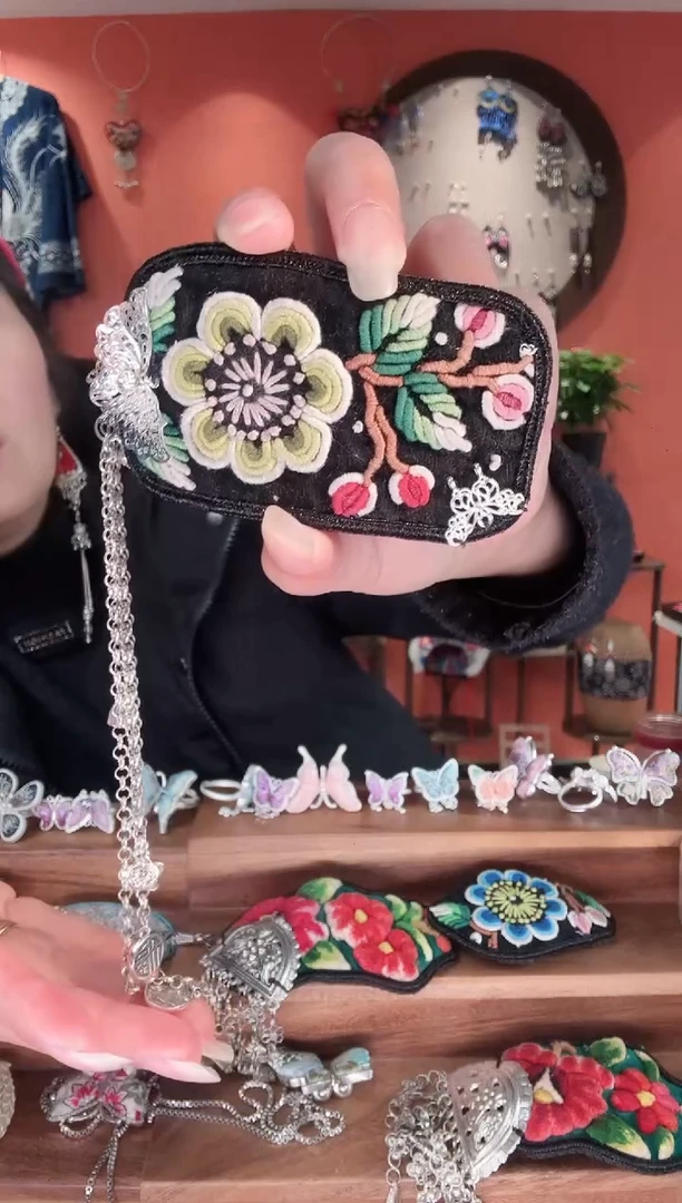 织绣长红绣艺坊刺绣耳环29