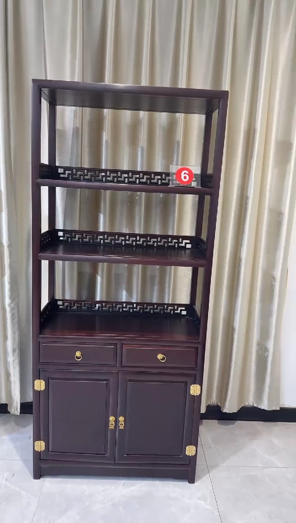 黑酸枝木类书柜高1米78宽78书柜