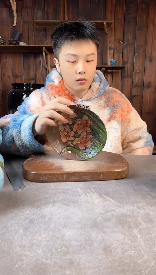 碗645，手工手绘，超值陶瓷
