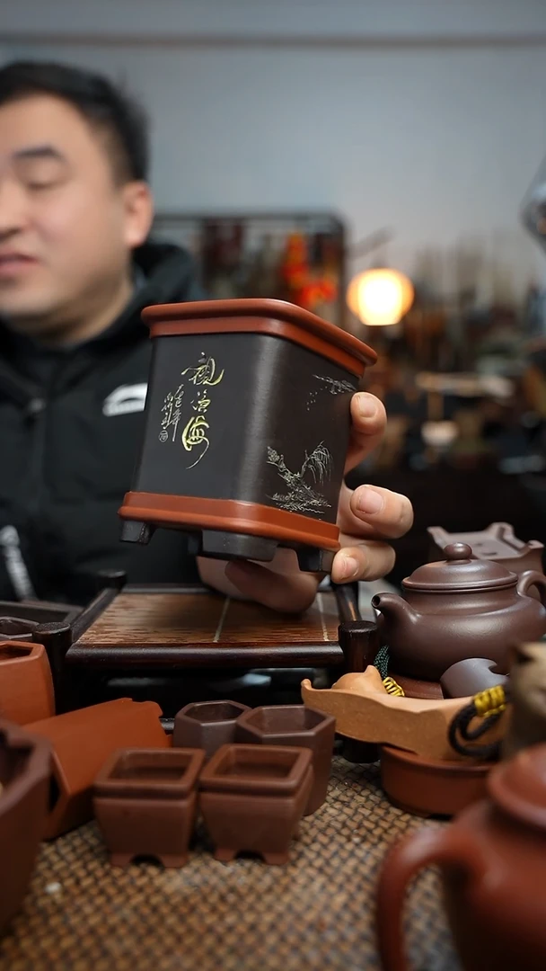 紫砂花盆鑫*長木軒精品紫砂