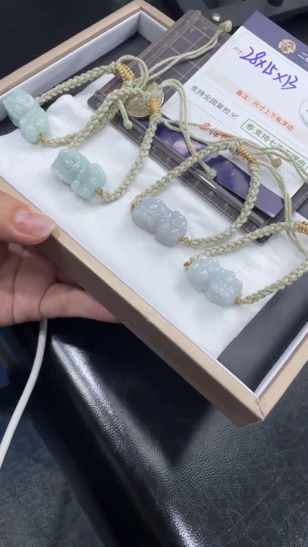 翡翠挂件未镶嵌貔貅手绳多样性发其一CP4