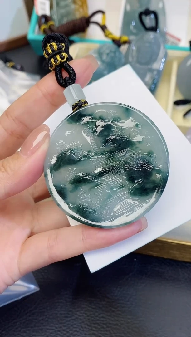 颈饰未镶嵌翡翠缅甸天然翡翠