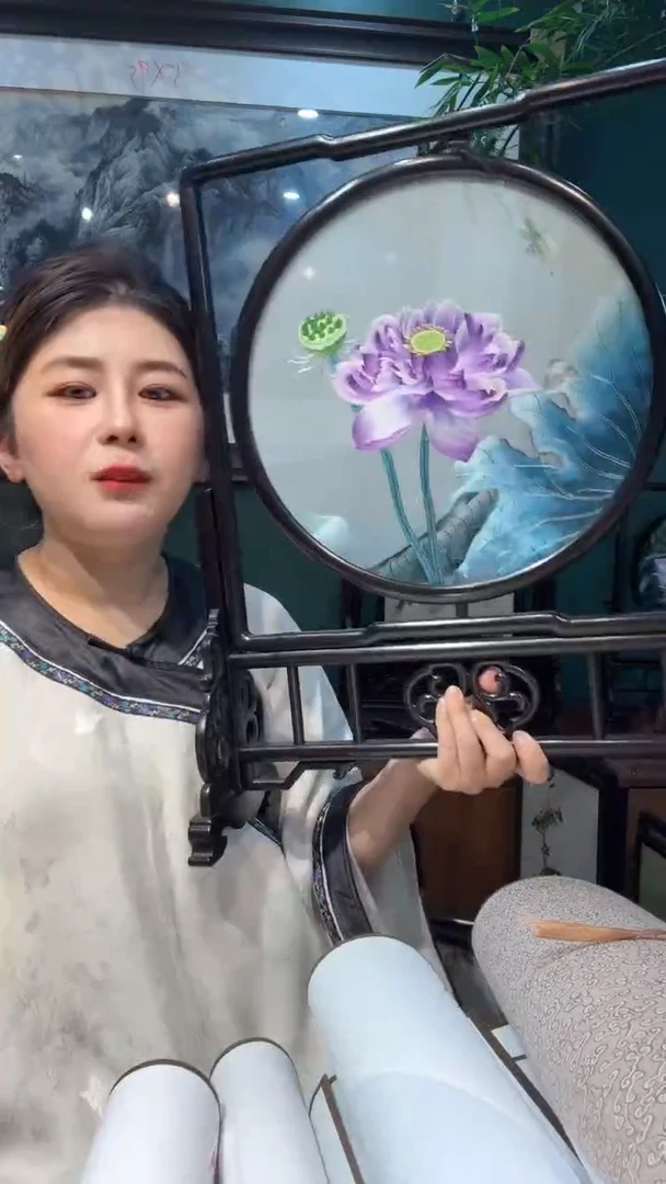 刺绣非遗苏绣手工工艺品双面异色