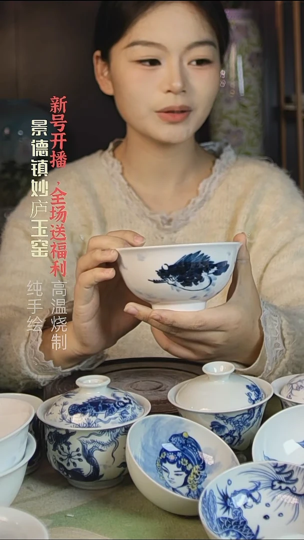 盘陶妙庐玉窑正德饭碗