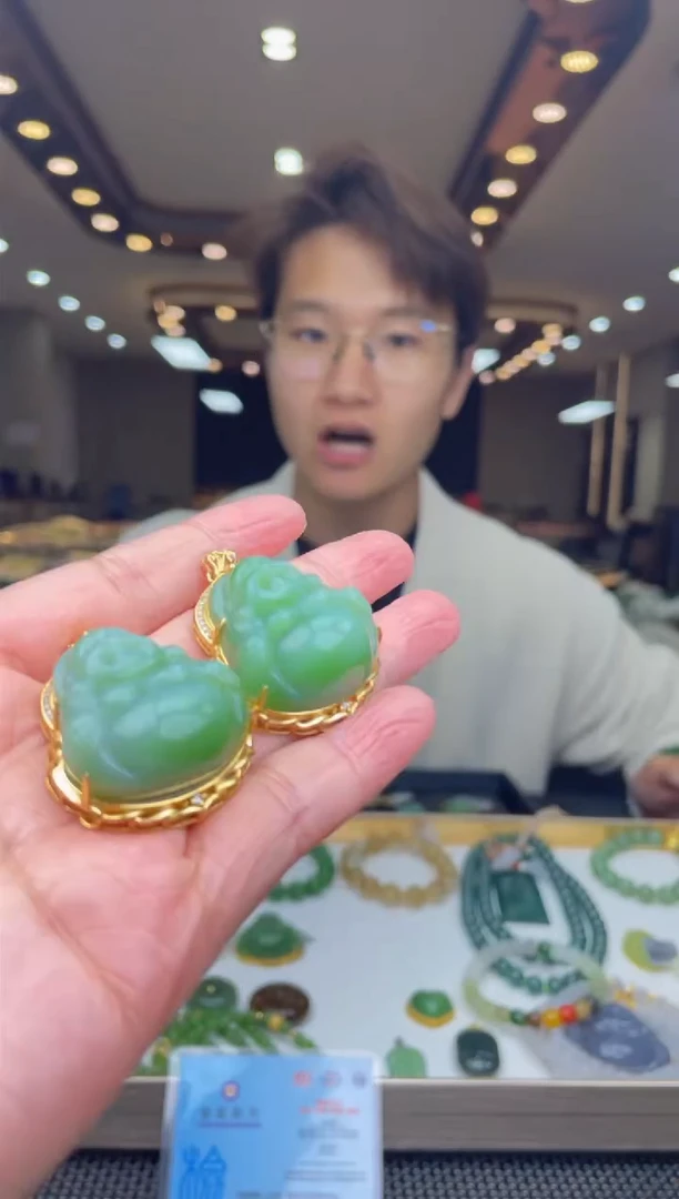 【闪购商品】定制和田玉银S925镶嵌天然和田玉多样性发其一