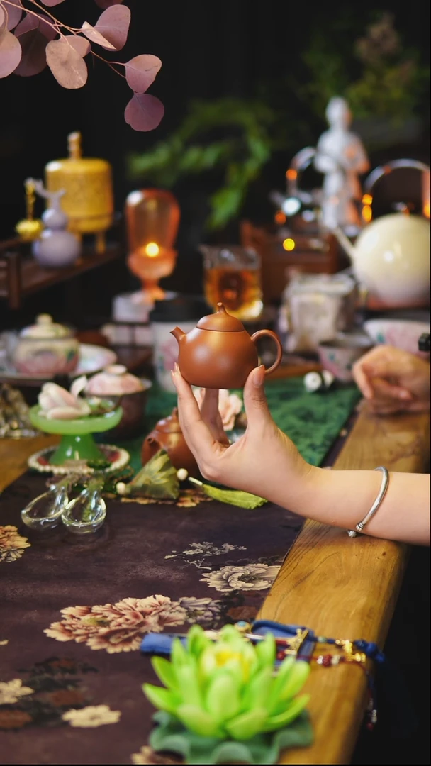 新中式紫砂茄瓜壶茶壶