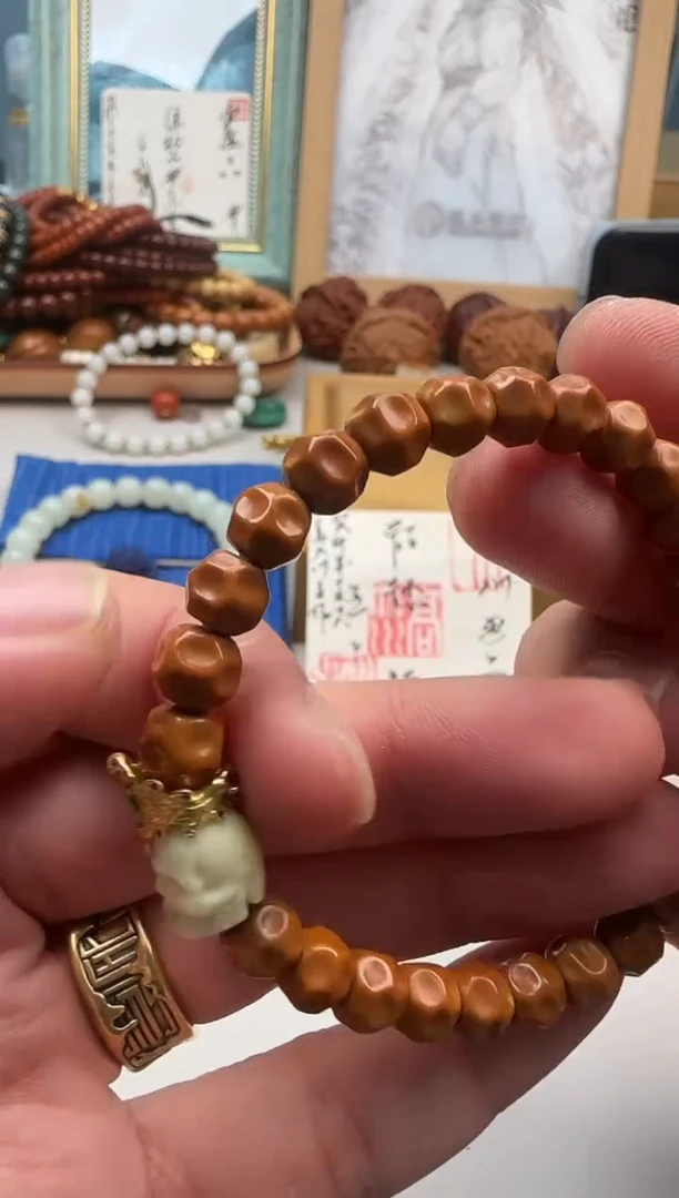 手串橄榄核橄榄核尖单圈＋配饰