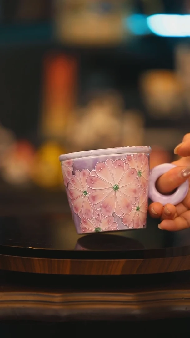 【闪购商品】杯子景德镇高温釉下彩绘设计师款