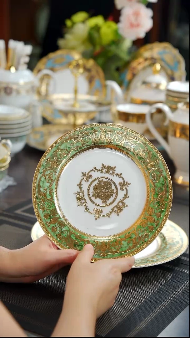 瓷片8英寸平盘1个