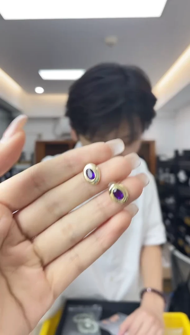 水晶耳饰未镶嵌多样性一件发货