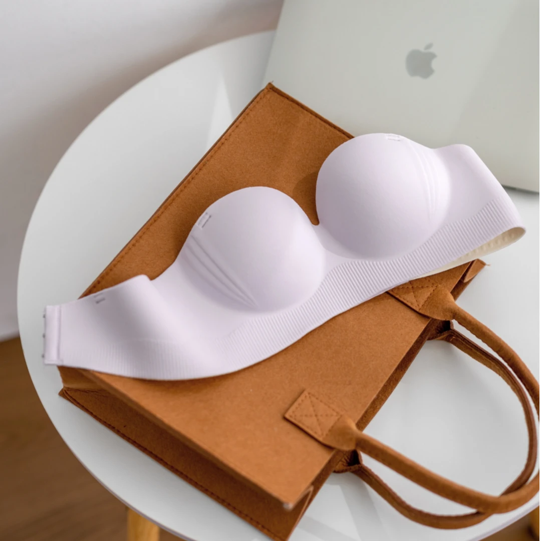 【狂甩不掉】无肩带内衣女防滑聚拢小胸显大隐形文胸吊带裙用抹胸