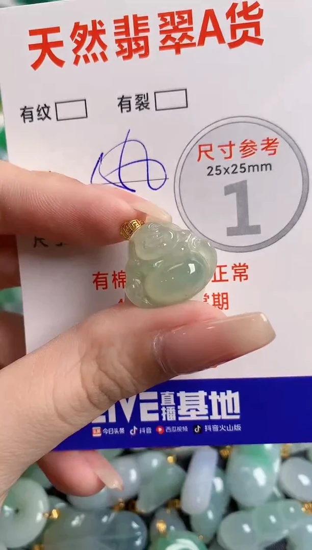 翡翠18K金镶嵌颈饰0799436539