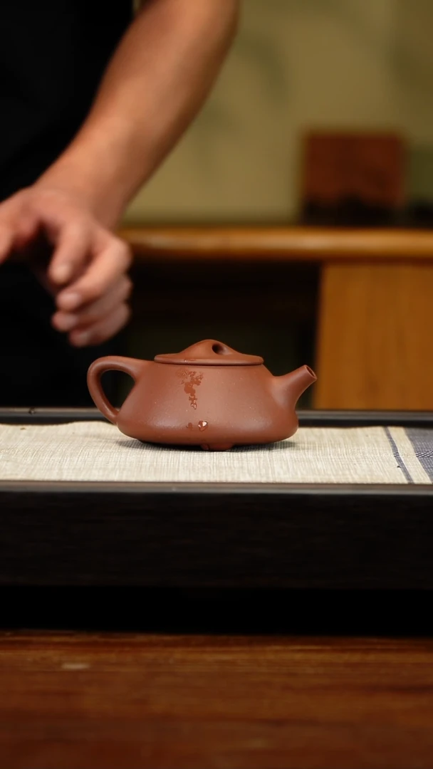 茶壶紫砂云根料石瓢