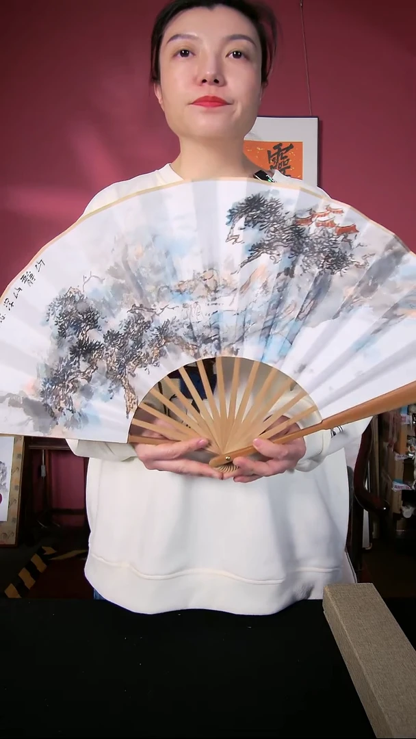 国画杜大江10寸折扇