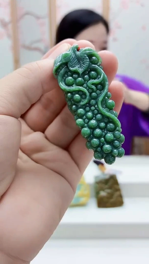 未镶嵌定制翡翠4852bb-毛货挂件47