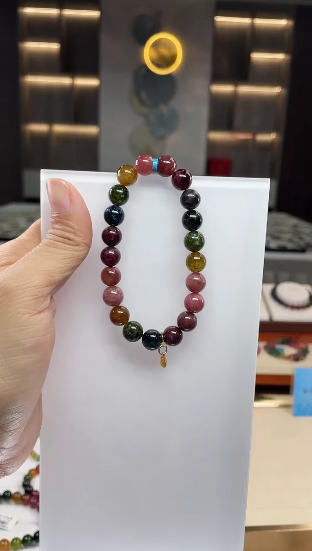 单圈手串未镶嵌碧玺（多样性发一条）Q