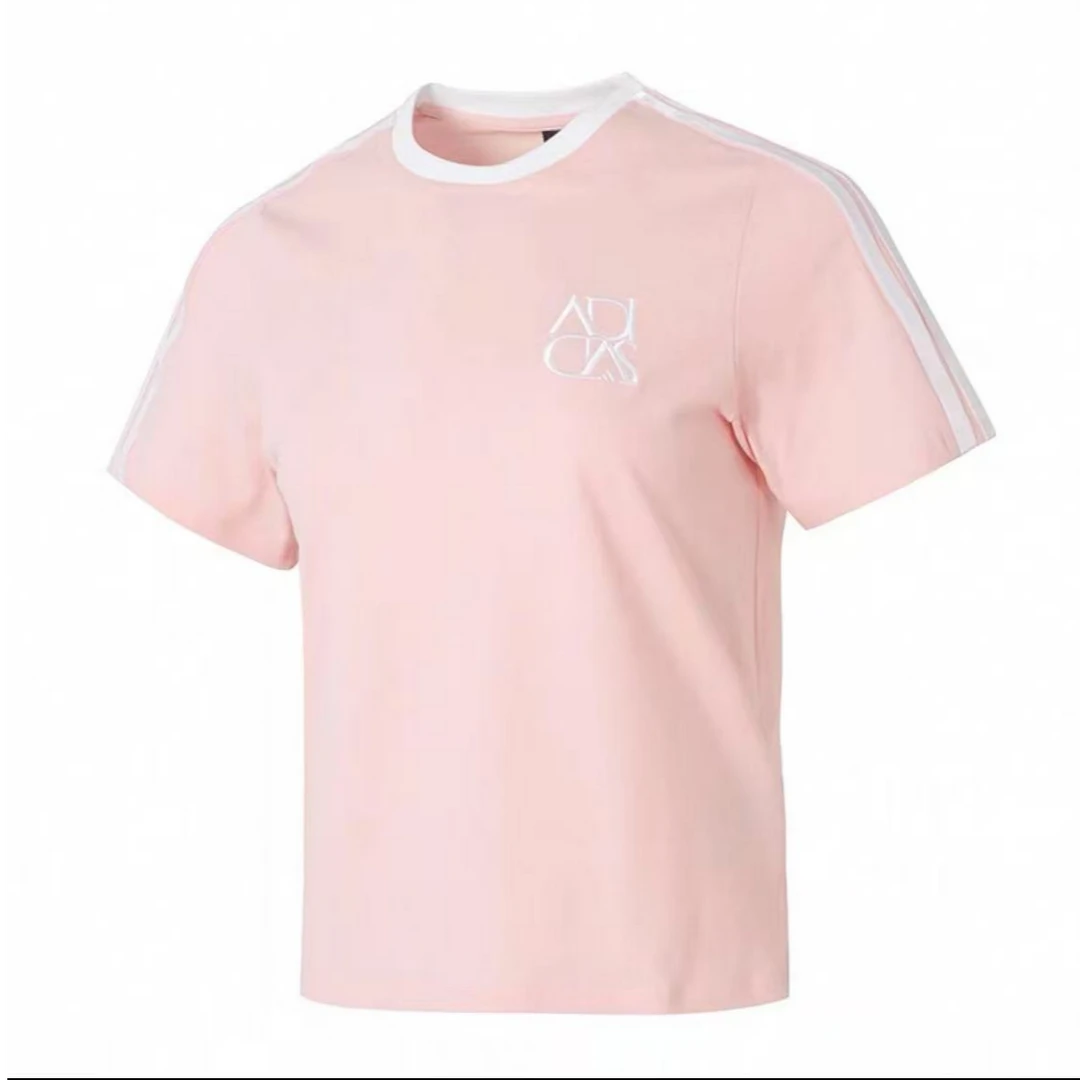 【阿迪达斯/商场同款新品】Adidas女子欧若风粉色短袖T恤JY7628