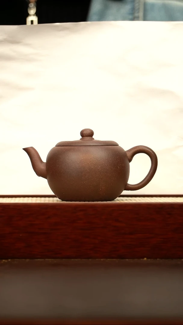 茶壶紫砂苹果 160cc 原矿底槽青