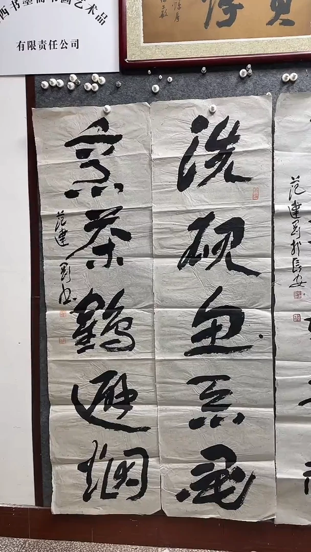 书法安文喜老师作品178*48*2