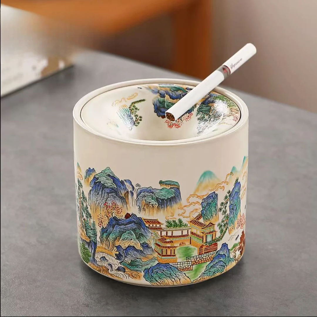 千里江山-烟灰缸ZH1176