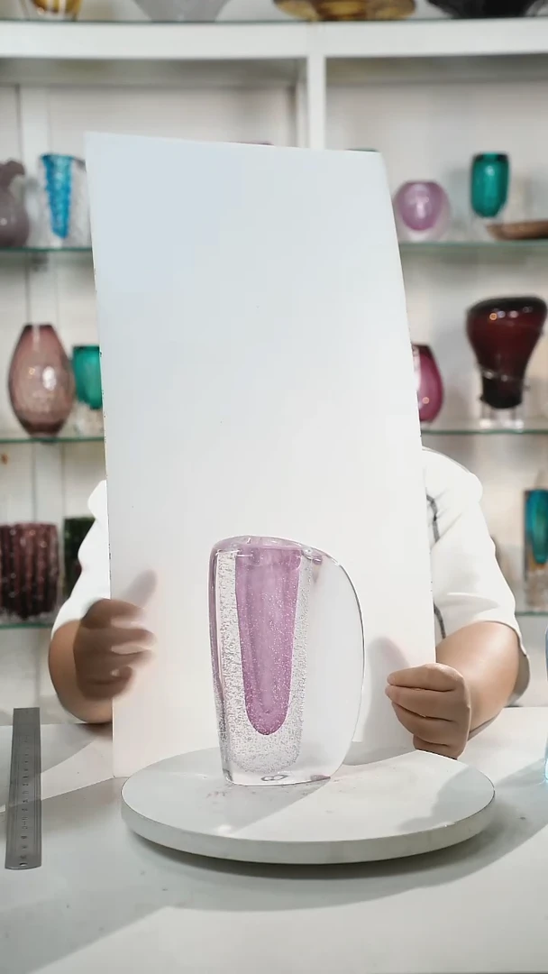 21高轻奢琉璃花器福利正常手工痕迹