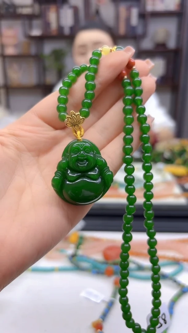 【闪购商品】和田玉（碧玉）毛衣链未镶嵌M230