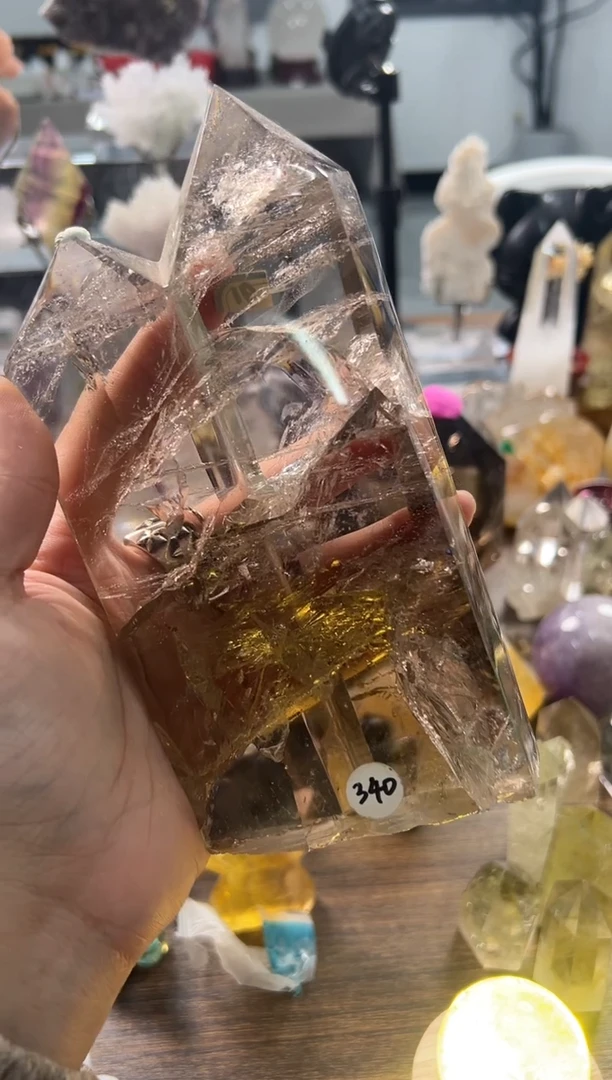 未镶嵌珠宝半成品水晶M910  约19cm