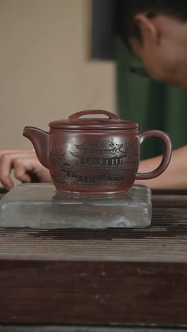 茶壶紫砂一壶两杯400CC18号